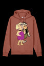 Lane 7 Mr & Mrs Hoodies sweatshirt in Heritage Brown featuring a hooded design, casual fit, and soft fabric for comfortable wear.