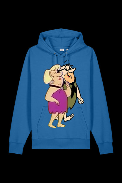 Blue Lane 7 Mr & Mrs hooded sweatshirt with front pocket and drawstrings, casual and comfortable for everyday wear.