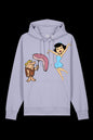 Lavender hooded sweatshirt from Lane 7's Mr. & Mrs. collection, featuring a cozy hood and casual fit.