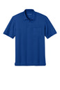 Port Authority® short sleeve pocket polo shirt in true royal blue, flat front view, ideal for corporate uniforms