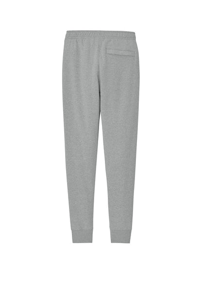 Print-View Nike Club Fleece Jogger displayed flat, showing soft fleece fabric, elastic waistband, and tapered legs for comfortable casual wear.