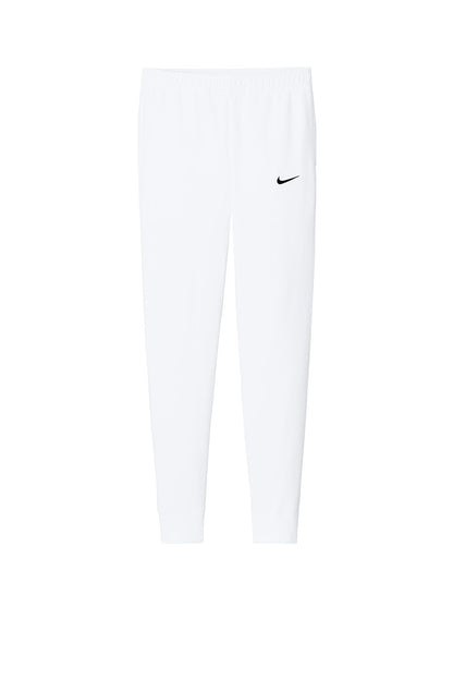 Nike Club Fleece jogger pants by Print-View, flat front with comfortable fleece material and tapered fit for casual wear