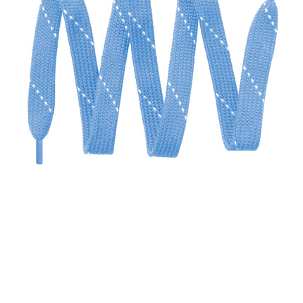 Print-View Sport-Tek® lace in Carolina Blue, showing close-up of woven textile with detailed stitching and vibrant color.