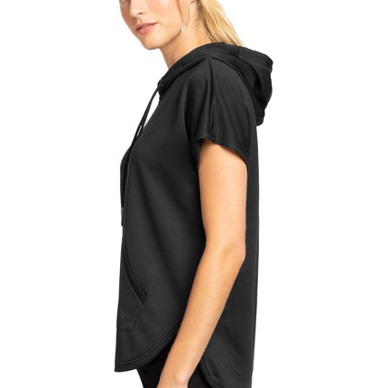 women's short sleeve hoodie