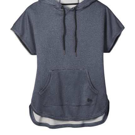 women's terry short sleeve hoodie