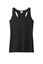 Black Port & Co™ Women's Performance Tank top with a flat front, designed for active wear, by Print-View.