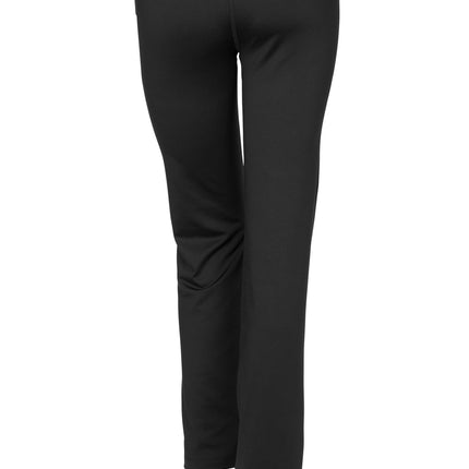 Black Sport-Tek Women's NRG Fitness Pant by Print-View, shown from the back with a fitted design and elastic waistband.