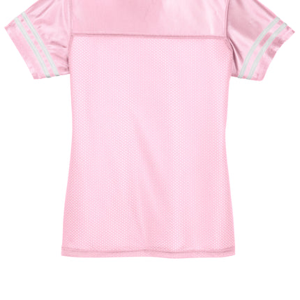  Sport-Tek Womens PosiCharge Replica Jersey pink back view – customizable jersey back area | Print-View

Gold