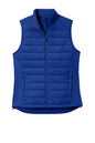 Sport-Tek® Women’s Teknical Hybrid Vest in True Royal, front view showing lightweight, sleeveless athletic vest for women.