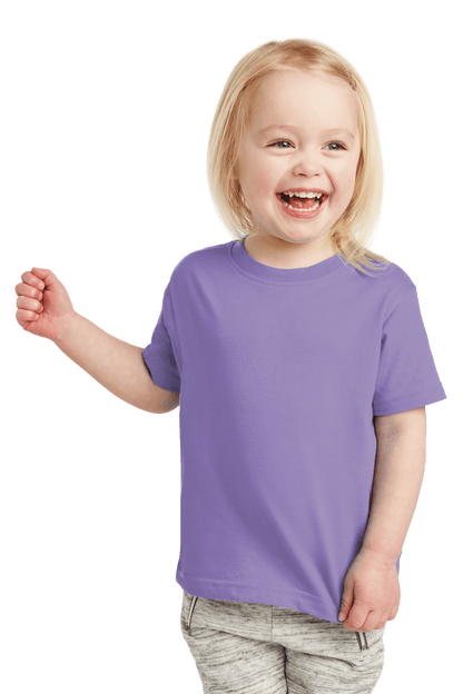 Lavender toddler fine jersey cotton T-shirt for kids by Rabbit Skins, soft and comfortable custom kid's tee with short sleeves.
