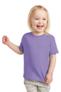 Lavender toddler fine jersey cotton T-shirt for kids by Rabbit Skins, soft and comfortable custom kid's tee with short sleeves.