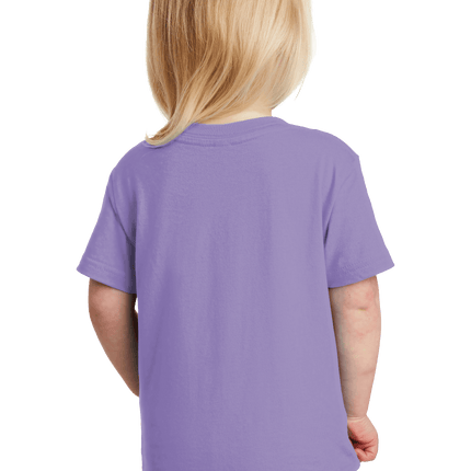 Lavender Toddler Fine Jersey Tee – Soft Cotton Custom T-Shirt for Kids by Print View model back