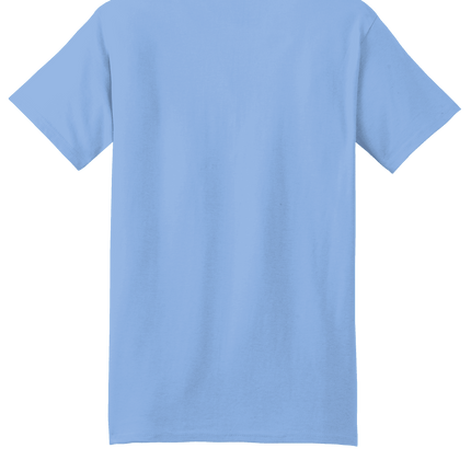 Light Blue Hanes® Beefy t-shirt – Heavyweight 100% Cotton T-Shirt, Customizable at Print View back