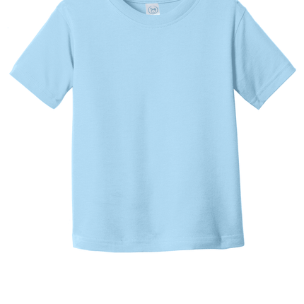 Light Blue Toddler Fine Jersey Tee – Soft Cotton Custom T-Shirt for Kids by Print View