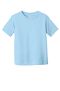Light blue toddler fine jersey cotton T-shirt by Rabbit Skins, soft and comfortable custom kids' t-shirt for everyday wear.