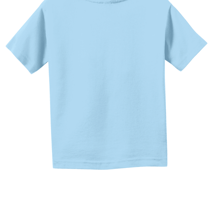 Light Blue Toddler Fine Jersey Tee – Soft Cotton Custom T-Shirt for Kids by Print View back
