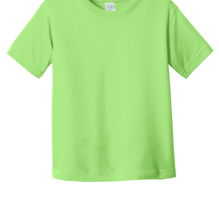 Lime Green Toddler Fine Jersey Tee – Soft Cotton Custom T-Shirt for Kids by Print View