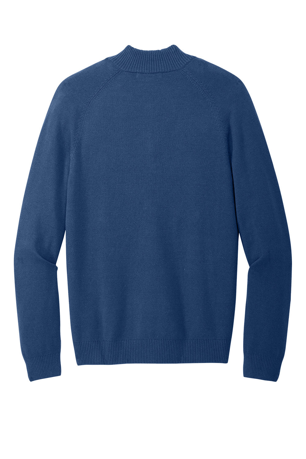 Men's Nike Dri-FIT stretch long sleeve polo shirt in insignia blue, flat back view showcasing performance men's polo from Print-View