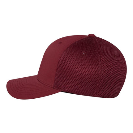 Maroon Fitted Hat Print View