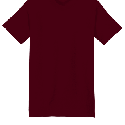 Maroon Hanes® Beefy t-shirt – Heavyweight 100% Cotton T-Shirt, Customizable at Print View
