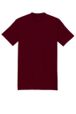 Maroon Hanes Beefy-T heavyweight 100% cotton short sleeve T-shirt, customizable at print view.