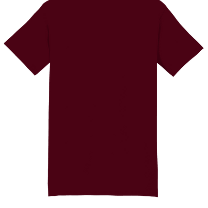 Maroon Hanes® Beefy t-shirt – Heavyweight 100% Cotton T-Shirt, Customizable at Print View Back