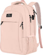 Matein water-resistant travel backpack with USB port, 15.6-inch student bookbag, suitable for school and travel.