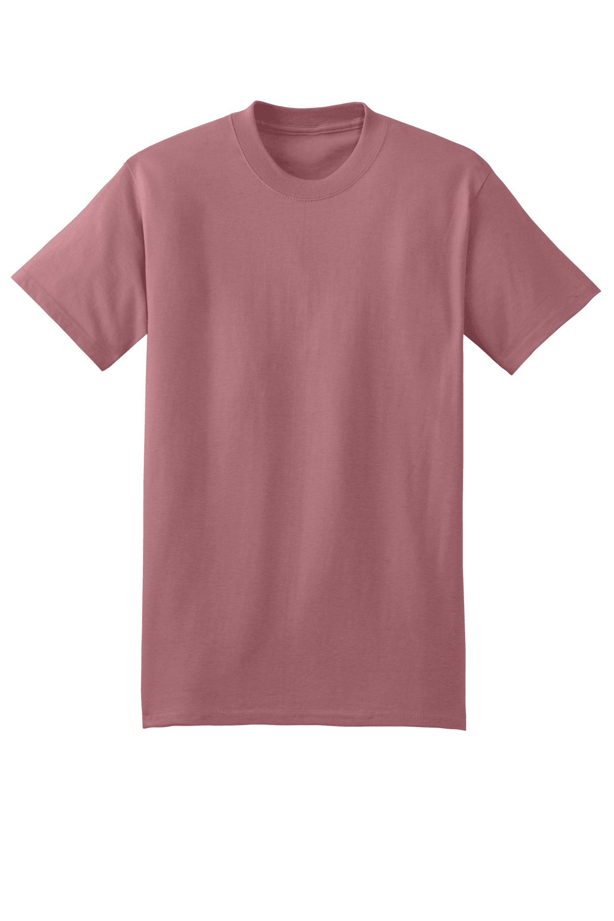 Hanes Beefy-T heavyweight 100% cotton mauve short sleeve T-shirt, customizable at print view, casual and durable men's T-shirt