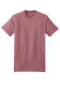 Hanes Beefy-T heavyweight 100% cotton mauve short sleeve T-shirt, customizable at print view, casual and durable men's T-shirt