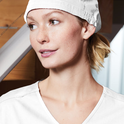 Medical Workwear Flex Scrub Cap White