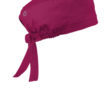 Medical Workwear Flex Scrub Cap Wine side
