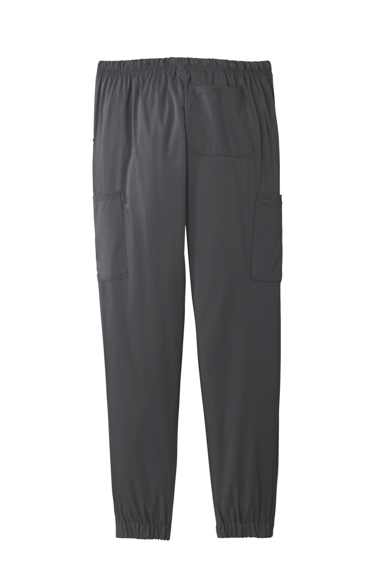 Wink women’s Premiere Flex jogger nursing scrubs in pewter grey with print design, comfortable medical workwear pant.