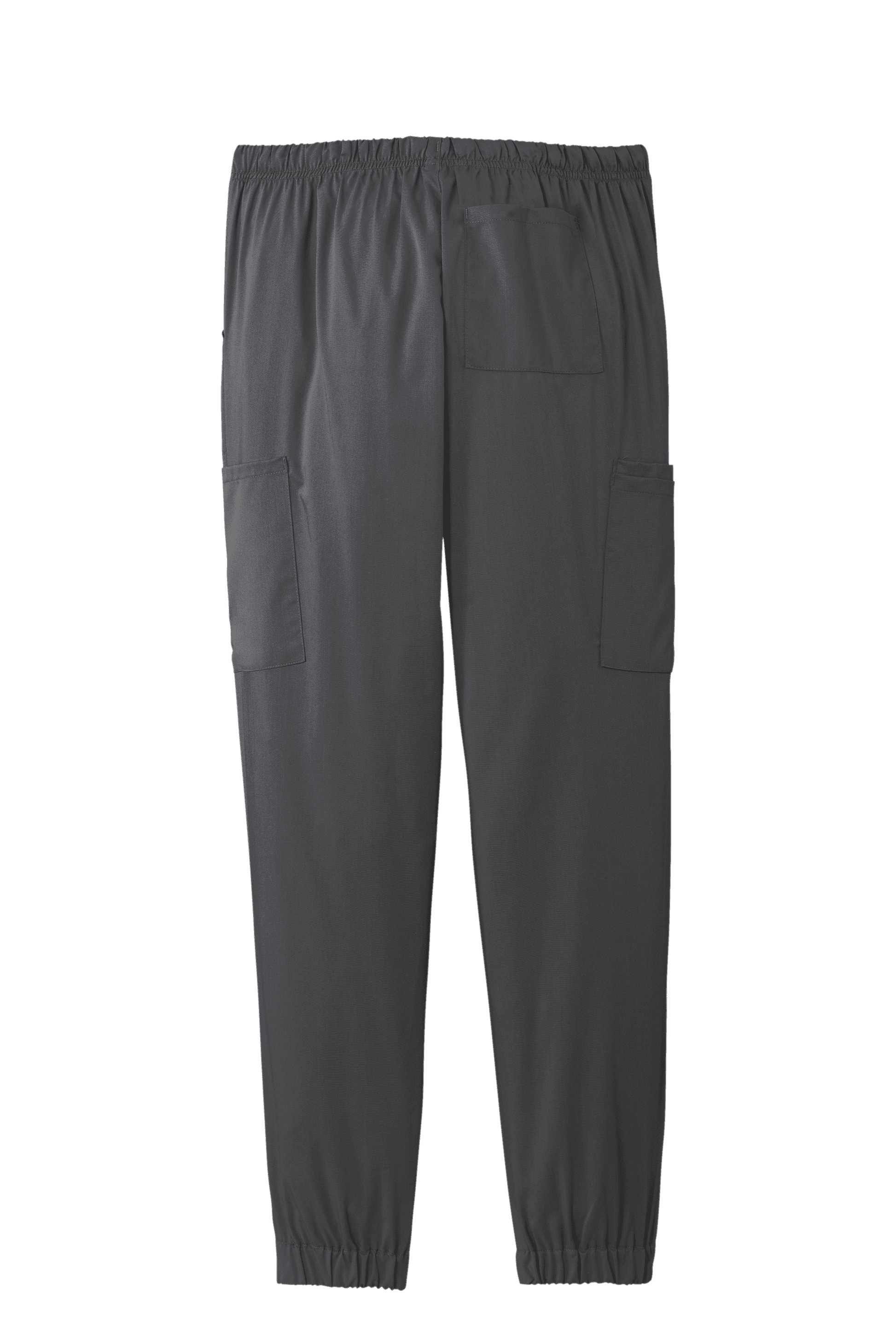 Wink women’s Premiere Flex jogger nursing scrubs in pewter grey with print design, comfortable medical workwear pant.