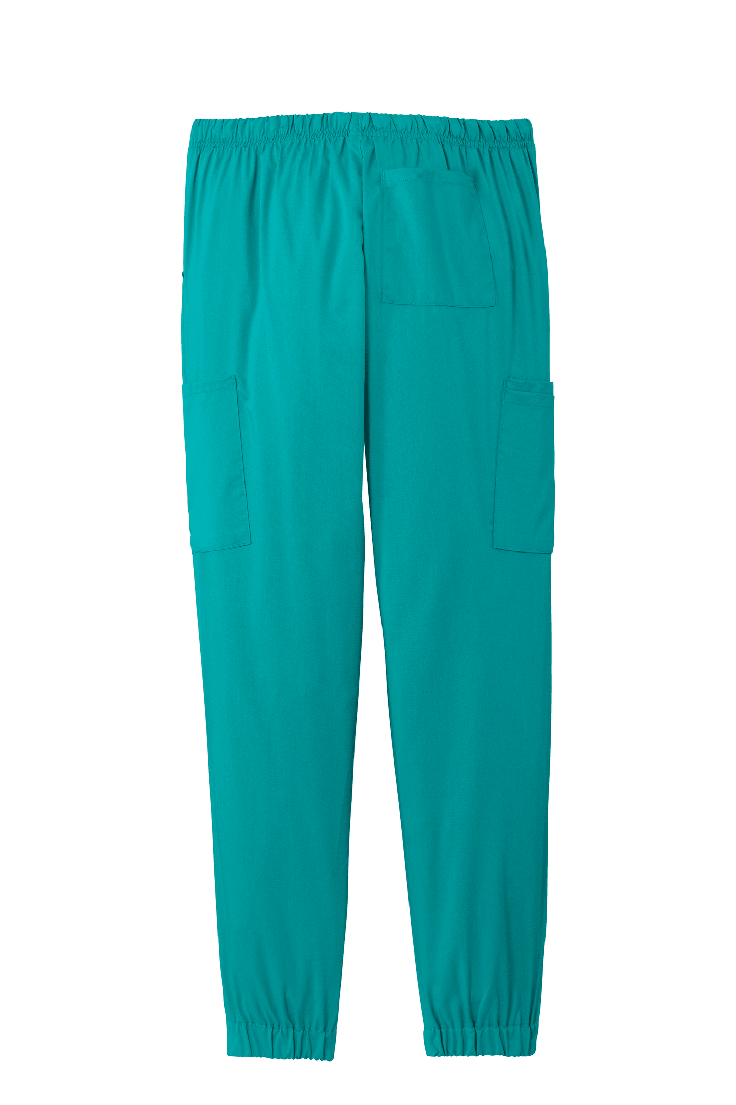 Wink women’s Premiere Flex jogger pant nursing scrub in teal, showing comfortable fit and printed design for medical workwear.