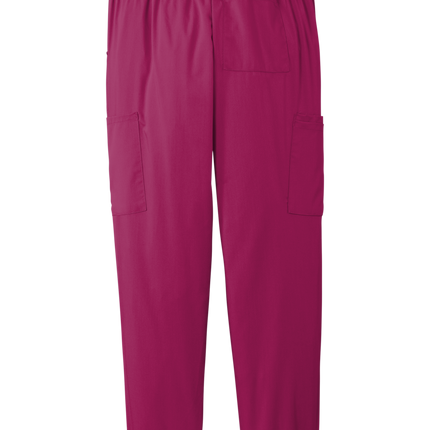 Medical Workwear Women’s Flex Jogger Pant wine back