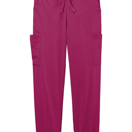 Medical Workwear Women’s Flex Jogger Pant wine front