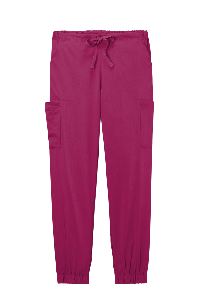Medical Workwear Women’s Flex Jogger Pant wine front