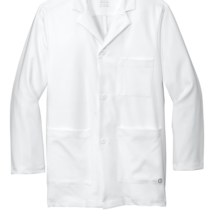 Men's Consultation Lab Coat Print View White