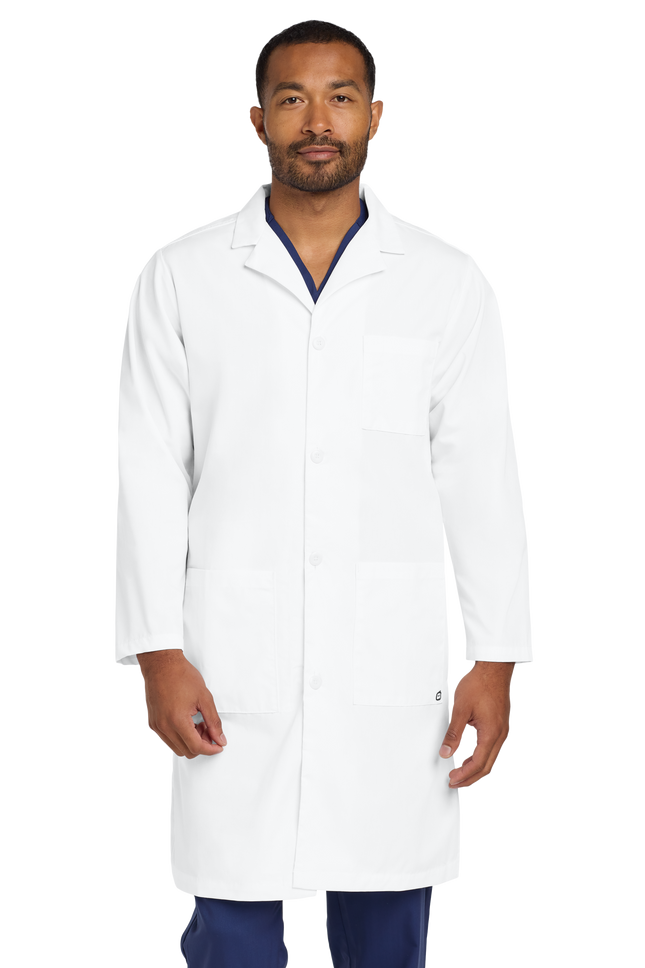 Men's Long Consultation Lab Coat Print View