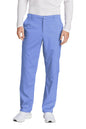 Men's Wink Premiere Flex Cargo Scrubs in light blue, featuring a comfortable fit and practical pockets for medical workwear.