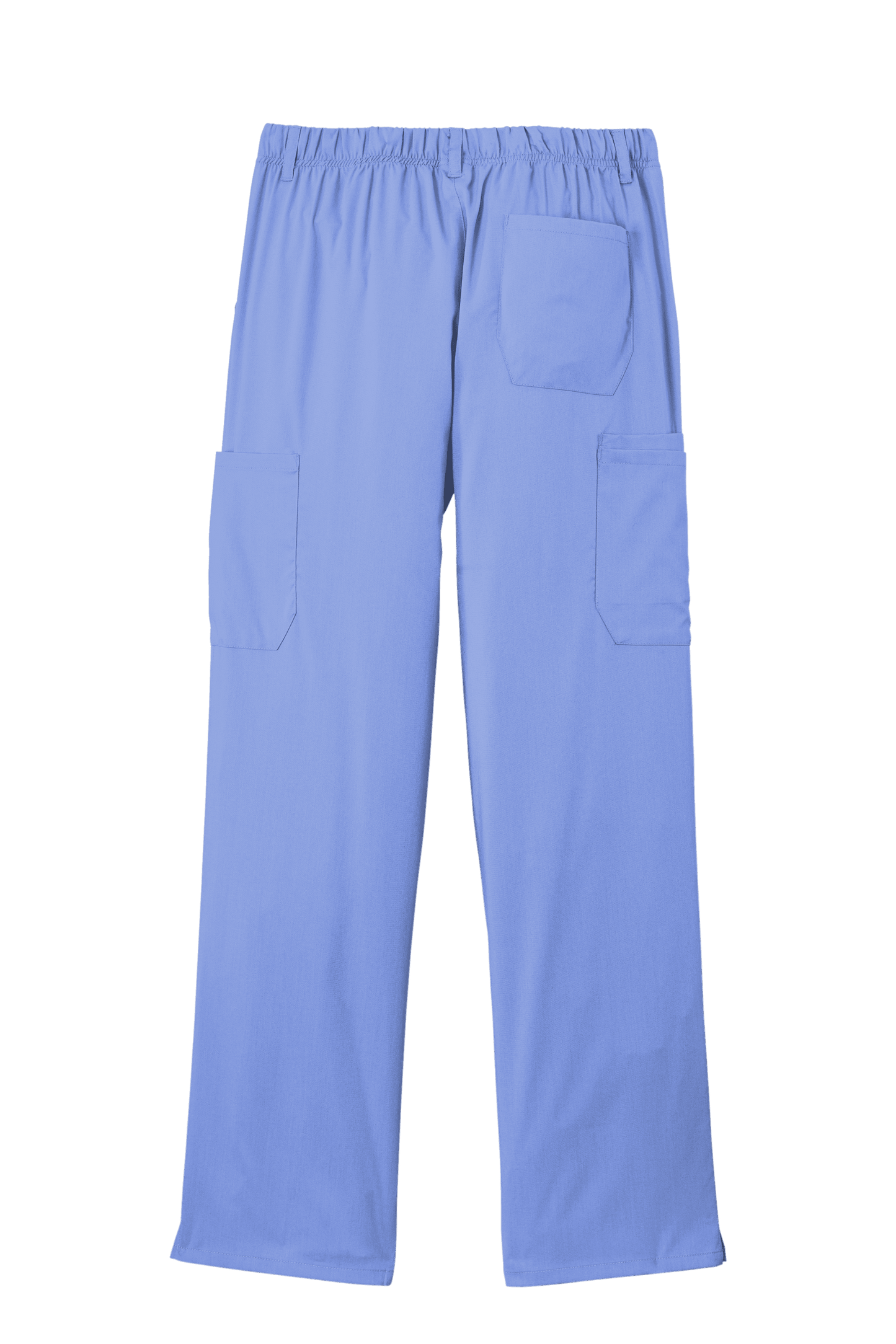 Light blue men's Premiere Flex cargo scrub pants by Wink, showcasing a comfortable fit and functional design for medical workwear.