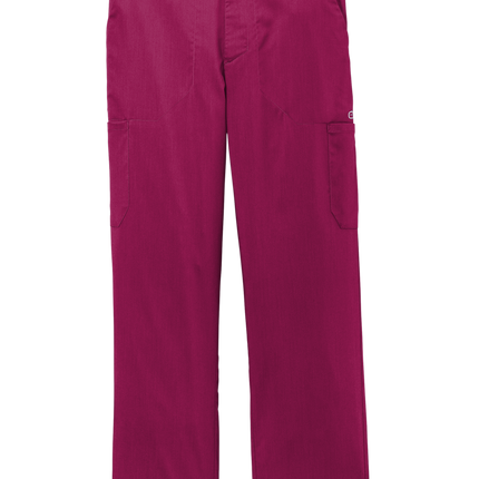 Men's Premiere Flex Cargo Pant medical workwear Print View Wine