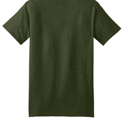Military Green Hanes® Beefy t-shirt – Heavyweight 100% Cotton T-Shirt, Customizable at Print View Back