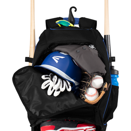 Baseball backpack with bat sleeves