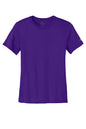 Nike women's Swoosh Sleeve Legend T-shirt in purple with front Nike logo, casual graphic tee for active and everyday wear.