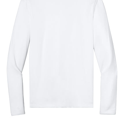 Nike Team Legend Long Sleeve Tee back view - white - Dri-FIT polyester - add name/number