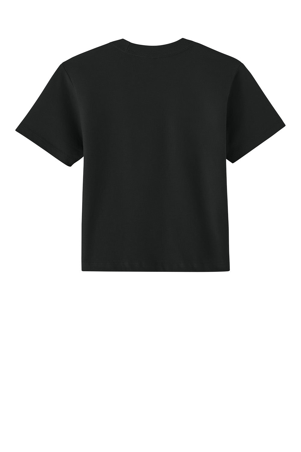 Black Next Level Apparel women’s heavyweight boxy blast tee with a flat back, showcasing a comfortable and stylish casual shirt.