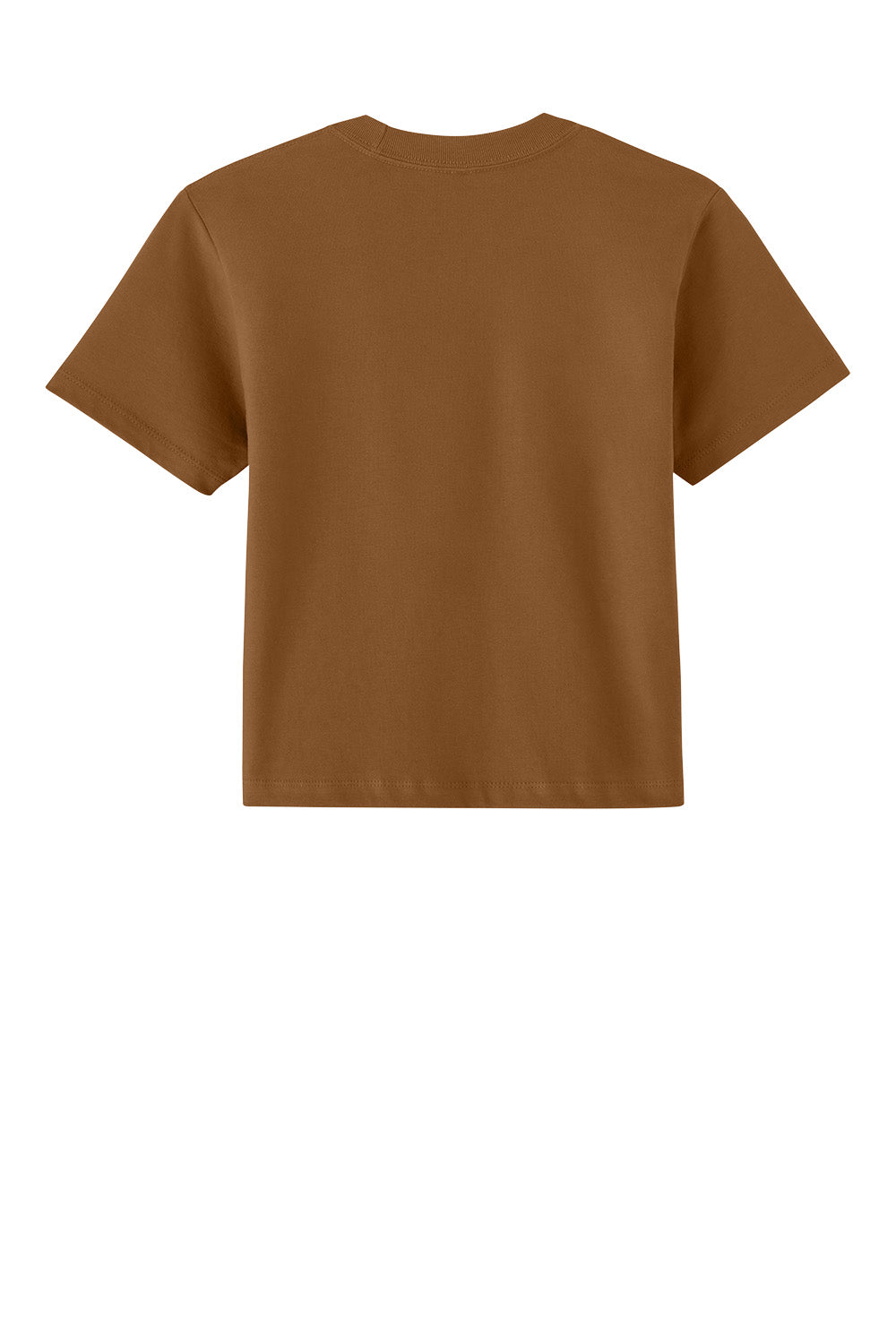 Next Level Apparel Women's Heavyweight Boxy Tee Blast Tee in clay color with flat back design.