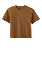 Next Level Apparel Women's Heavyweight Boxy Tee Blast Tee in clay color, flat front view, made by Print-View.
