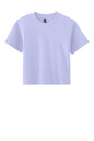 Next Level Apparel women's heavyweight boxy Blast Tee in lavender, showing the front view of the soft, casual t-shirt.